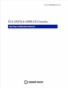 TLS-450 and TLS-450PLUS Certification Site Prep Manual (577013-934)